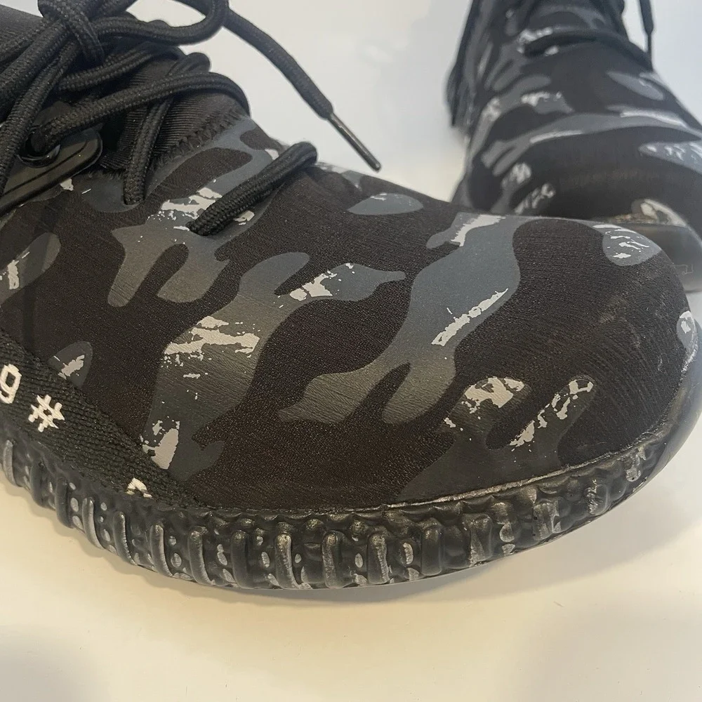Indestructible Mesh Safety Shoes Steel Toe Work Camo Sneakers Mens 12 Black‎